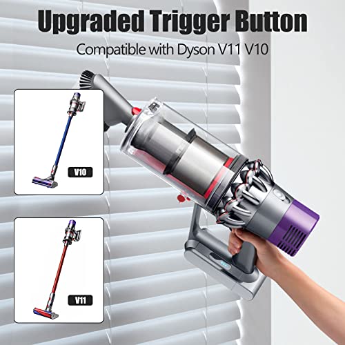 Trigger Switch Button Geüpgraded voor Dyson V10 V11 Stofzuiger Extra Sterke Trigger Lock Power Button Switch Stofzuiger Onderdelen Accessoires met 1 Schroevendraaier