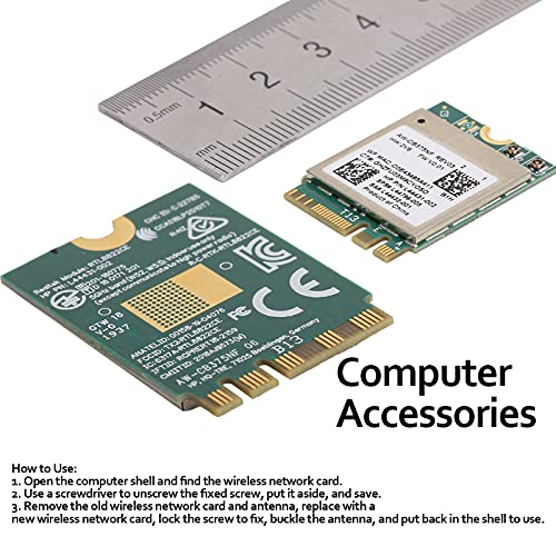 Draadloze netwerkkaart voor PC, Wifi Module Computer Accessoires 2.4/5.0GHz Bluetooth 5.0 M.2 NGFF Draadloze netwerkkaart 802.11a/b/g/n/ac RTL8822CE 3