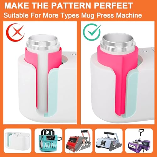 Zee 3PCS Siliconen Mug Wraps voor Sublimation Mug Heat Press Tumbler Wrap Mouw 0.15mm 0.3mm 0.4mm Dikte 4