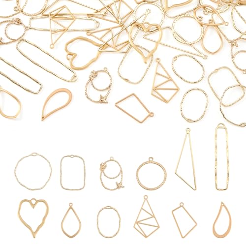 Legering Hangers met Holle Frame voor het maken van Hars sieraden