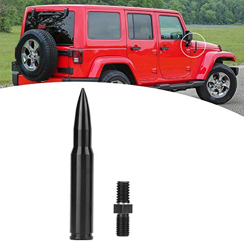 Antennes, Resistance Wear Resistance Black Antenna, 80mm Antenna voor Jeep Wrangler Jk Onbeperkt 2007-2017