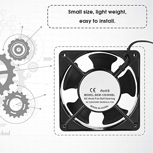 Heatsink Koelventilator AC 220v Axiale Ventilator 240v Ventilator Airflow Koelventilator Heatsink Koeler 200-240V Hoge vermogen snelle warmtedissipatie voor lasmachine 5