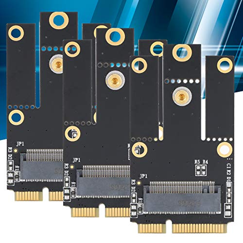3PCS M.2 NGFF naar Mini PCI-E draadloze netwerkadapterkaart, Mini Portable Converter voor draadloze WiFi, Compatibel met Bluetooth Network Card voor 3160NGW 8260NGW AX200NGW ect 5