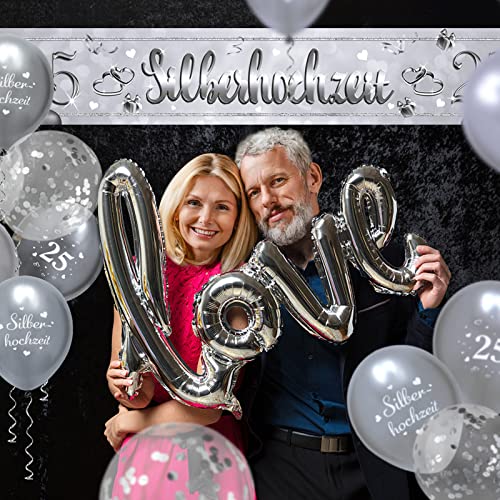 ballonnen zilveren bruiloft(A) 3