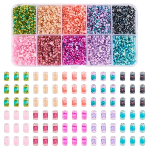 80g Glass Bugle Kralen Diverse Zaad Kralen Column Borduur kralen voor ketting armband oorbellen sieraden maken