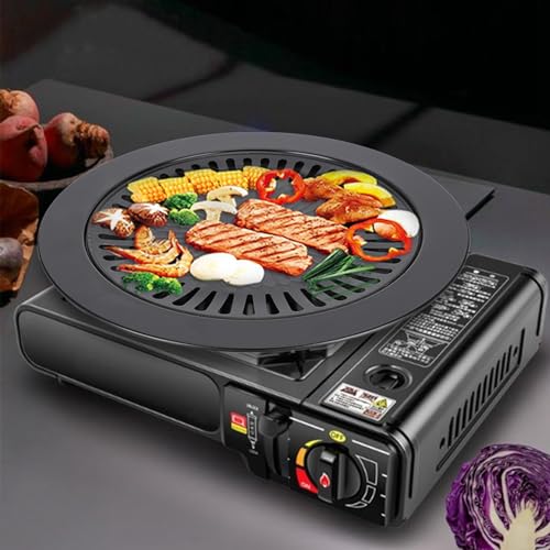 Koreaanse BBQ Grill Pan, Rookloze Ronde Nonstick Griddle BBQ Braadplaat Cooktop Nonstick voor keukengerei