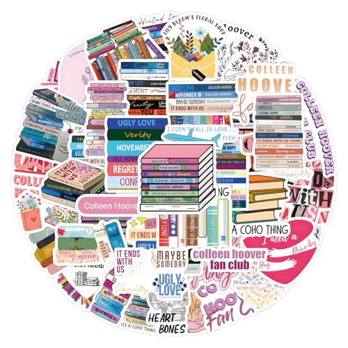 Colleen Hoover Sticker Set, 50 stuks, Waterdichte Vinyl Stickers voor Auto, Motorfiets, Fiets, Skateboard, Snowboard, Bagage, Laptop, Koffer, Helm, Motorfiets, Computer 5