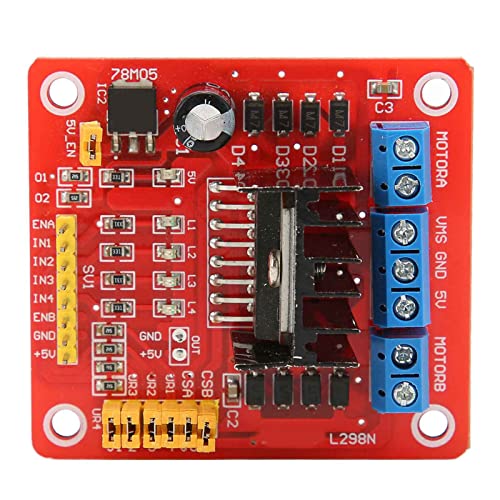 Stepper Motor Control Module, L298N Dual H Bridge DC Stepper Motor Control Module Multifunctionele Motor Controller Board DC Stepper Motor, Controls