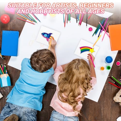 45 Sets Pure Cotton Aquarel Kaarten 150 lbs/300 g/m2 Ansichtkaarten Afgeronde Hoeken met Enveloppen voor Kunst Schilderen Creatieve Dank u Notes, 15 x 18cm Opvouwbare Maat (Witte Doos) 5