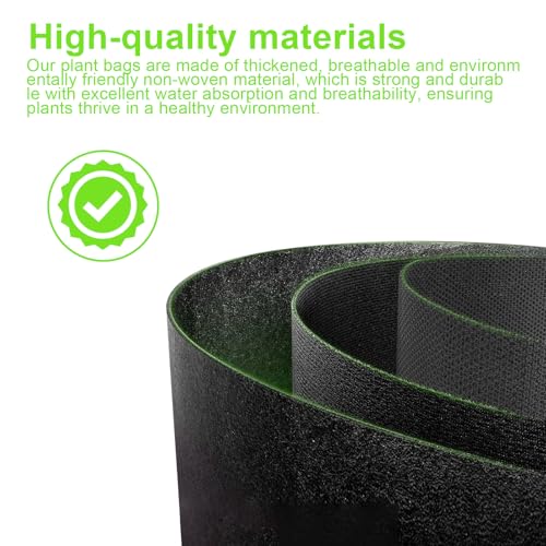 3 Pak Outdoor Plant Bags, Tomato Plant Bags, 14L Plant Bags, Potato Plant Bags met handvat voor planten, Groenten, Bloemen 3