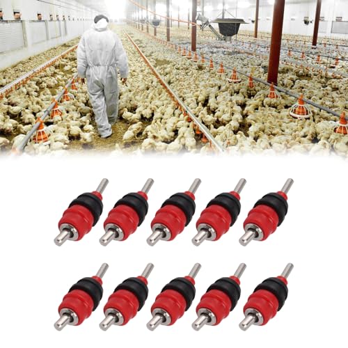 10 st Water Tepels, Automatische Kip Water Tepel, 360 graden Kippen Drinkwater Kippen Eend Water Voeder Tepels Fokapparatuur 5
