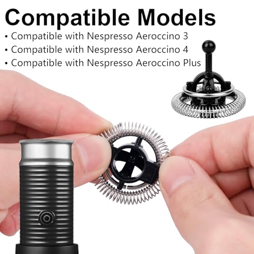 2pc Whisk voor Nespresso Aeroccino 3/4 / Plus, Melk Frother Vervanging Delen Whisk Vervangingen voor Nespresso Melk Frother Accessoires 3