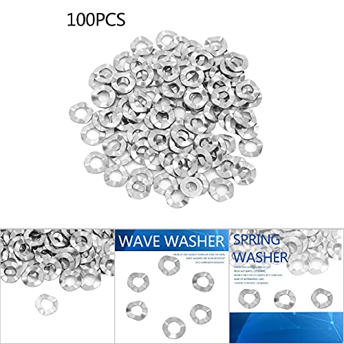 Lentering, Golfring, Roestvrij stalen golfring M3, M4, M5, M6, M8, M10, M12, M14, M20 [M4, Golfringen en Golfveren (#2) 3