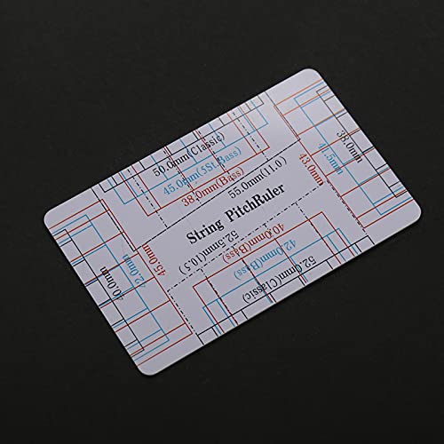 String Spacing Leider Gitaar Fritz String Actie Gaugee Plastic 2 Stukken String Actie Gauge Ruler Gereedschap voor Gitaar Bas Instrument Accessoires
