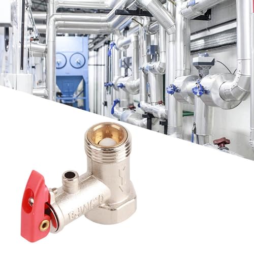 Veiligheidsventiel 1/2," 0,9 MPa Messing vernikkelde veiligheidsventiel voor waterverwarmers 3