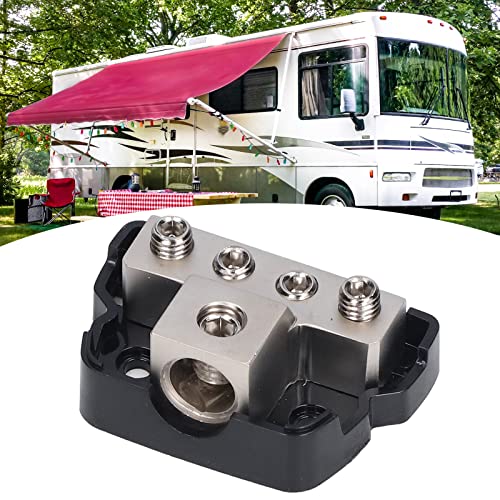 4 Way Power Distribution Block, Versterker Fuse Holder, Ground Divider, Verbindingsblok Splitter, Auto audioversterker 4