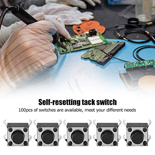 100Stuks Momentaire Tactiele drukknop Mini Micro Tact Switch Accessoires 6x6x5mm Miniatuur Micro-tactiele schakelaar 3