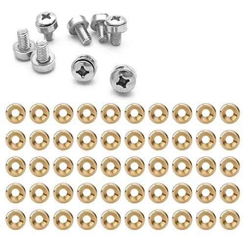 50 Piece Countersunk Head Washers, Pure Koper Countersunk Head Washer, Cnc Flat Head Pakking, Washer (M4)