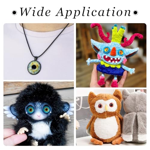 50 st Eyeglass Cabochons 20mm Half Ronde Gemengde Kleur Domes Dierenogen Flat Terug Cameo Hanger voor Clay Poll Making Jewelry Scrapbooking Halloween Decoratie Accessoire Craft 4