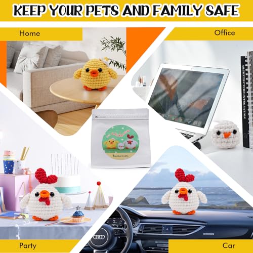 NesteldCrafts haak Set, Complete haak Set voor beginners en volwassenen, Breiset, Zachte garen, IJs Stripe lijn, Gift voor verjaardag, Stap-voor-stap Video-instructies (KukenCrew) 4