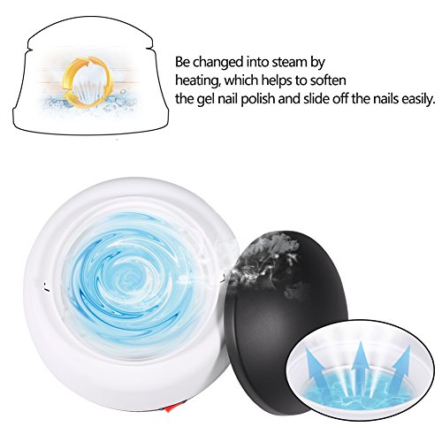 Nagel Poolse Verwijderaar Machine, 36W Gestoomde Mouw Elektrische Manicure Tool te verwijderen Gel Makkelijker en veilige Nagel Verwijdering UV Gel