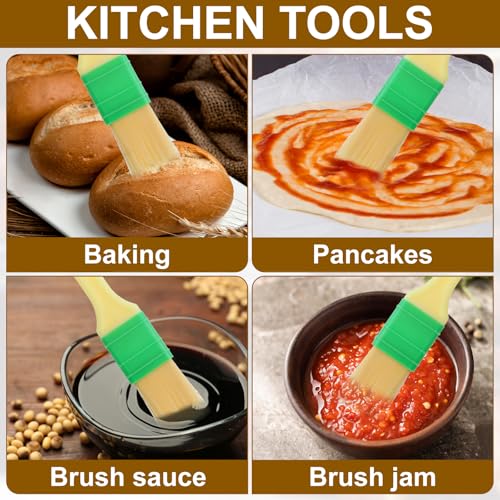 3 stuks bakken borstel Natural Bristle koken borstel Keukenborstel Set voor grillen, saus, Marinade, bakken, grillen, koken en verspreiden olie