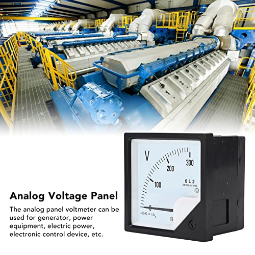 300V Analog Panel Spanningsmeter Voltmeter Hoge nauwkeurigheid Dial Type Analog Voltmeter Zwart 4
