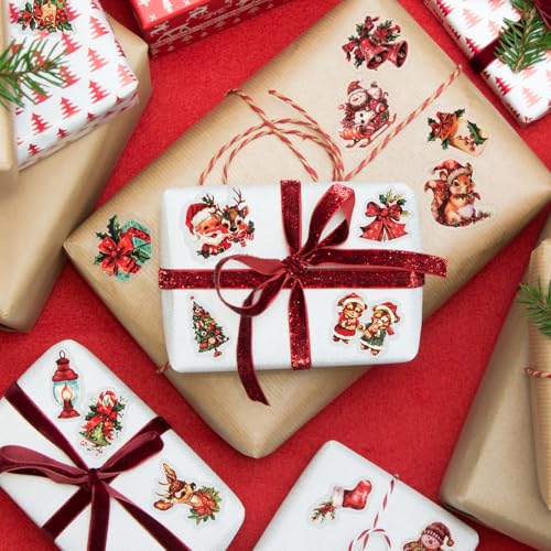 Pak van 50 Kerstmis Stickers Waterdicht voor Kerstmis Gifts, Scrapbooking, Ambachten, Ambachten 5