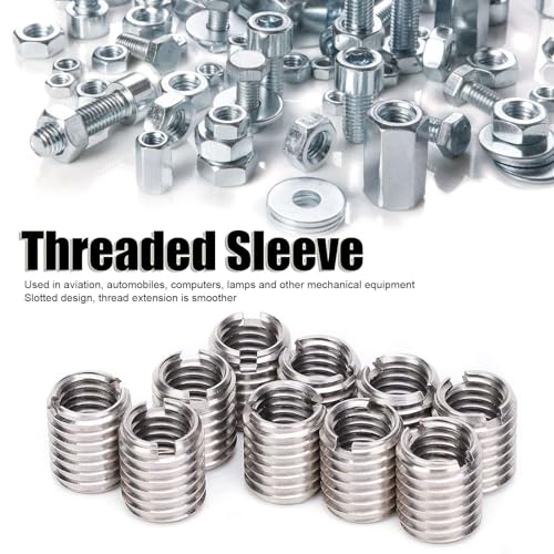 10Stuks invoegen Nut draad Reparatie Mouw draad Bosen Schroef reductie conversie gereedschap M10 naar M8 Thread Reducer vrouwelijke en mannelijke Reducer Nut invoegt tijd
