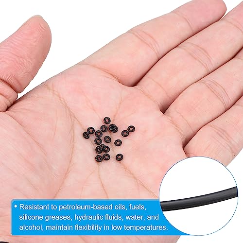 20 st. Nitril Rubber O-ringen 4mm AD 2mm ID 1mm Brede Metrische Seal voor Water Tap Loodgieter auto reparatie zwart 5
