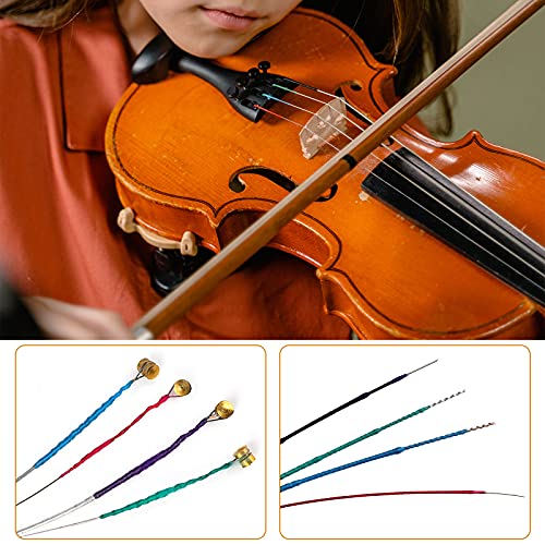 2 Sets 4/4 Viool Universal String Classical Silver String (GDAE) Steel Core met vernikkelde stuurkop voor vioolinstrumenten 4