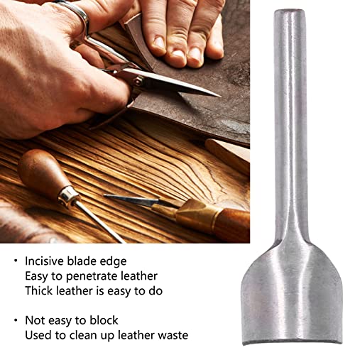 Halve ronde Cutter Punch Tool Staal Arc-vormige DIY leren band Punching Tool voor lederen Craft Naaldwerk(50mm) 4