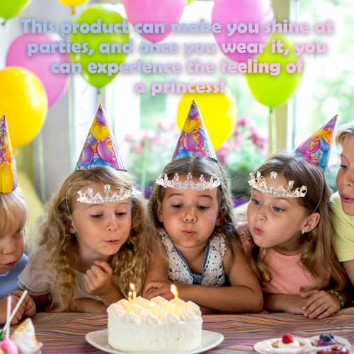 Silver Diamond Crown Crystal Crown voor meisjes bruid bruid Crystal Crown met hoofdband voor vrouwen verjaardag partij 5