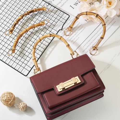 4 st. Bamboe handgrepen 2 Style U Vorm Real Bamboo handtas handtas handgreep met gesp doe-het-zelven Handgemaakte handgreep Vervanging hardware 5