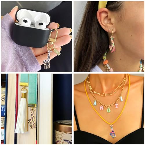 28 Stuks Giraffe Emaill Charms Diverse kleur Wild Animal Hangers Metaal Legering Dangle Charms Bulk Voor Ketting Vrouwen Dangle Oorbellen Armband Ambacht sieraden maken DIY Verfraaiing, metaal 3