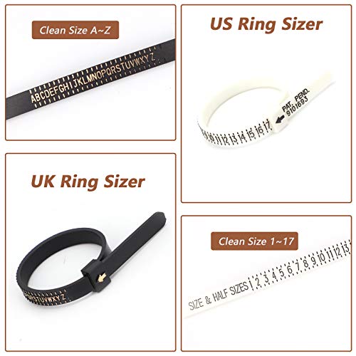 11 Stuk sieraden Ringmeter gereedschap Set, Ring Mandrel, Ringmeter, Ring Reparatie Gereedschap, Rubber Hamer, Plastic Ringmeter, Juwelen Schoonmaak Kleding, Polijststoken, Gepolijste Agaat 4