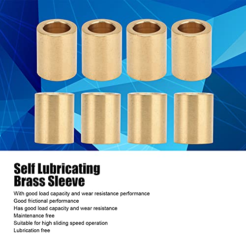 8 st. Zelfsmerende Messing Mouw 8mm Bore 12mm Buitendiameter 15mm Lange lager Mouw 3