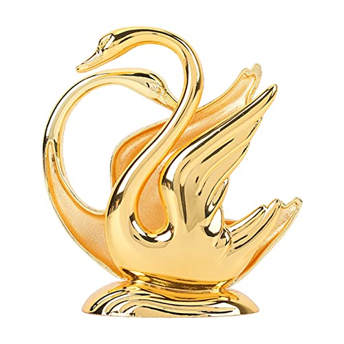 Moderne Napkin houder Golden Swan Napkin houder Zwaan Napkin houder, Golden Swan Design Roestvrij Legering Elegante stijl Metalen Napkin houder voor Napkin Bar Hotel