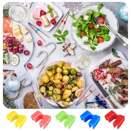 6 Pieces eetstokjes Help, herbruikbare eetstokjes Gebruik trainer, kleurrijke eetstokjes Kids Aid training eetstokjes gemaakt van kunststof, voor volwassenen en kinderen om te leren en trainen 5