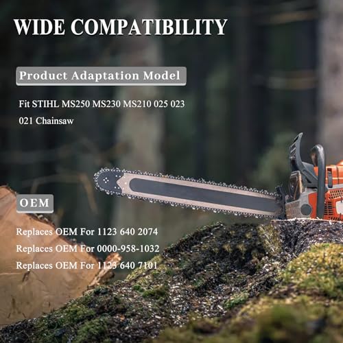 Clutch Drum Sprocket Kit voor Stihl 017 018 021 025 MS170 MS180 MS210 MS230 MS250, 325"-7 Clutch Drum Vervang OEM 1123 640 2074 Kettingzaag met naaldlager Worm Gear Clutch Wasmachine 3