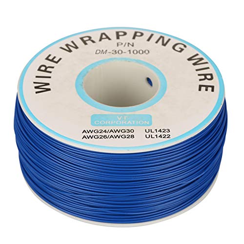 Draadkabel, elektrische kabel, 1 Coil Wire Winding Single Copper Wire Strand 30AWG Kabel 0,25mm Core Diameter, Draad en Kabel, Draad (Blauw)