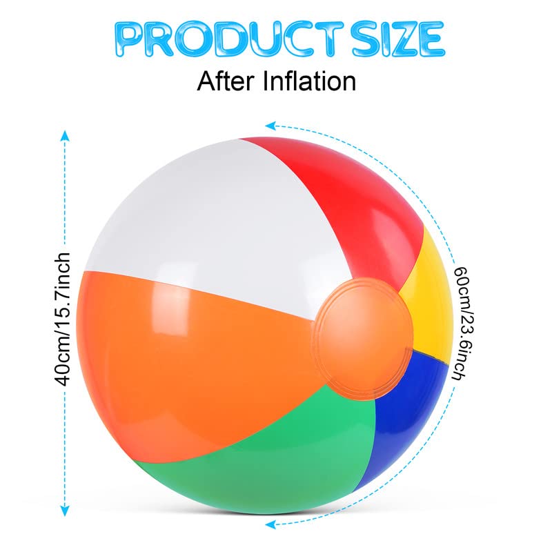 Opblaasbare strandballon, 40 cm Opblaasbare strandballonnen, draagbare zwembadballonnen voor vakantie, zwembad, partijen