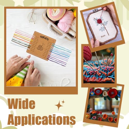 2 stuks temperatuurdekens, kleurkaarten, 10,7 x 10,7 cm, temperatuurplafondplanner, grote wikkelplannen van hout, wollen scherm, organisator, kaart voor projecten met bloemen, handgemaakt 5