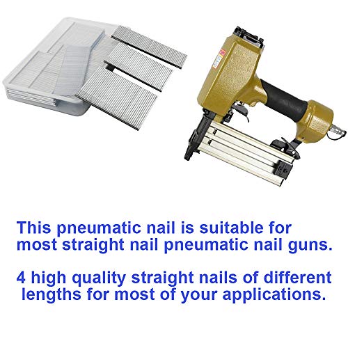 25-50mm T-Shape Head Style Brad Nails, Straight Brad Nails Finish Nails for Nail Gun (1140 Box) 5