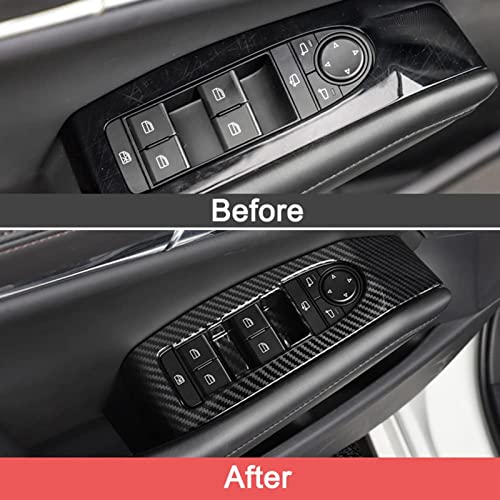 4 stuks Deur/Window Switch Panel Cover Carbon Fiber Style Vervanging voor 3 Hatchback 3 Limousine CX30 4