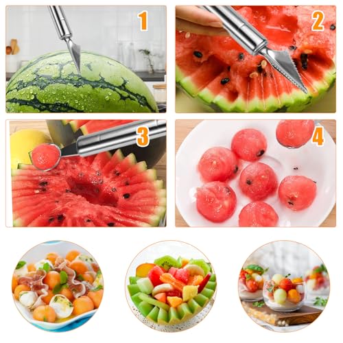 4 stuks roestvrij staal Decoratieve Lepels, 2 stuks Tweezers en fruit snijgereedschappen, Gemakkelijk te reinigen, Roest en corrosiebestendig, Herbruikbaar, Decoratie Lepel set, Gereedschap, DIY 5
