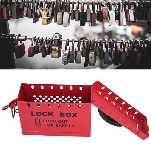 Lockout Tag Outbox, Lockout Tag Outbox, Portable Security Group Lock Box voor OSHA compliance, Gesloten hangsloten 5