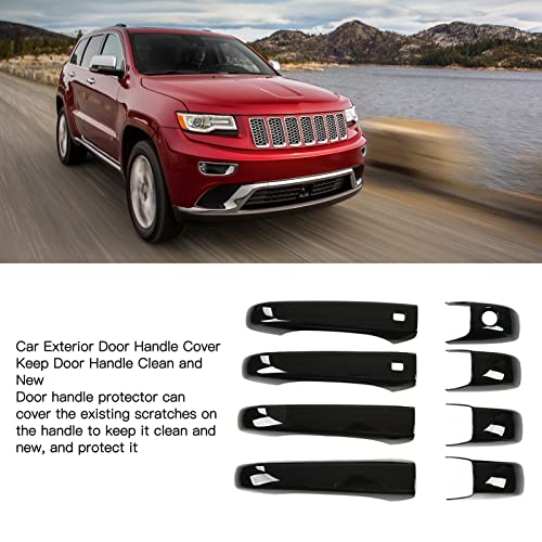 Buitendeur handvat Covers, Glossy Black Vervanging voor Grand Cherokee WK2 WL 2011-2022 Deurdeksel van de auto buitendeur 5
