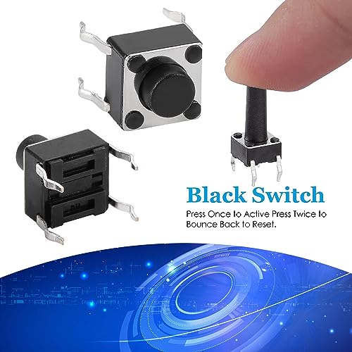 25 Waarden, 12 V, 50 mA, Assortiment Kit, Micro Tact Switch voor huishoudelijke apparaten (pakket van 125) 4