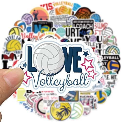 Cute Volleybal Sticker Set Stickers Kids Tieners 50 stuks waterdicht Vinyl Decals Laptop Skateboard Koffer Helm Autofiets Mobiel telefoon Motorrijwiel Bike Scrapbook Cadeau dagboek Cups 5